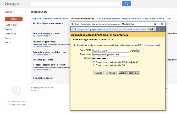 Impostazione della propria email su Gmail posta in uscita 04